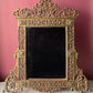 Victorian Ornate Brass Vanity Mirror