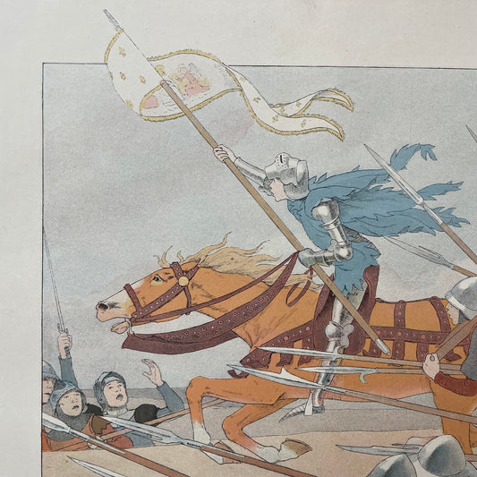 Jeanne d’Arc Antique Print | Double Sided | M. Boutet de Monvel