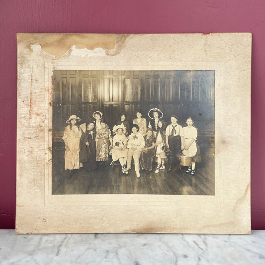Antique School Play Cabinet Card