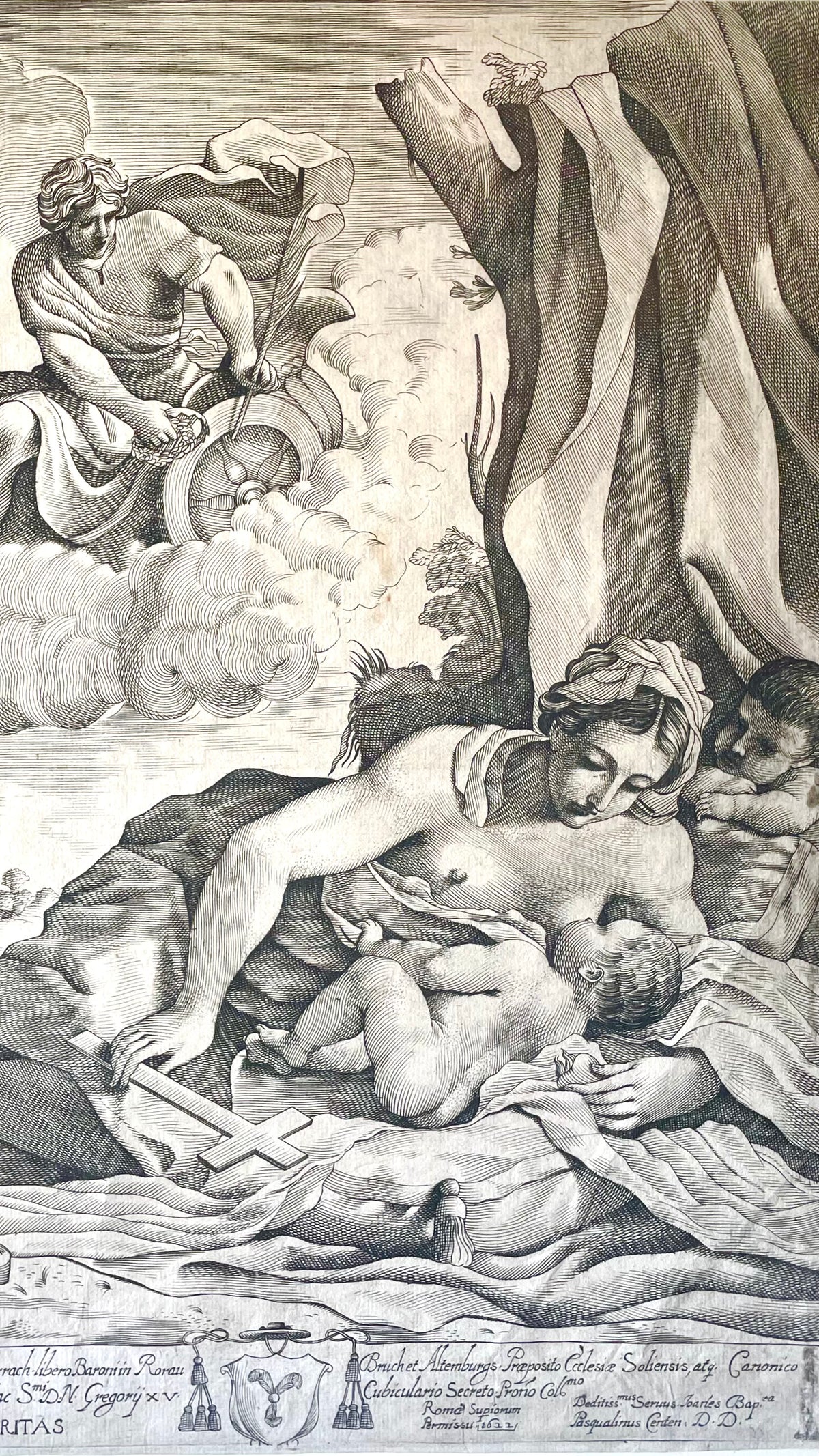 Allegory of Charity | Giovanni Battista Pasqualini after Guercino | 1620
