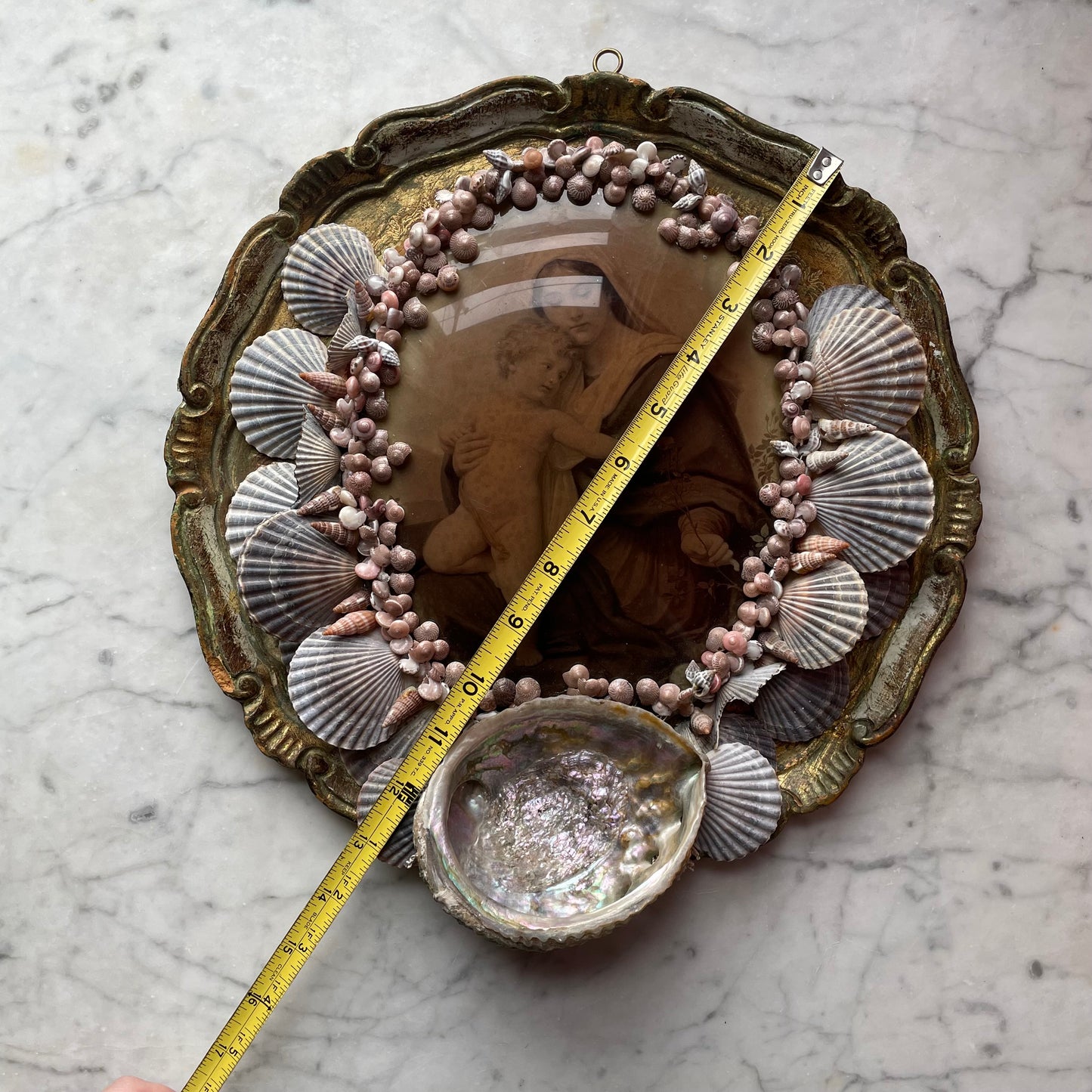 Stella Maris | Vintage Madonna Assemblage with Seashells