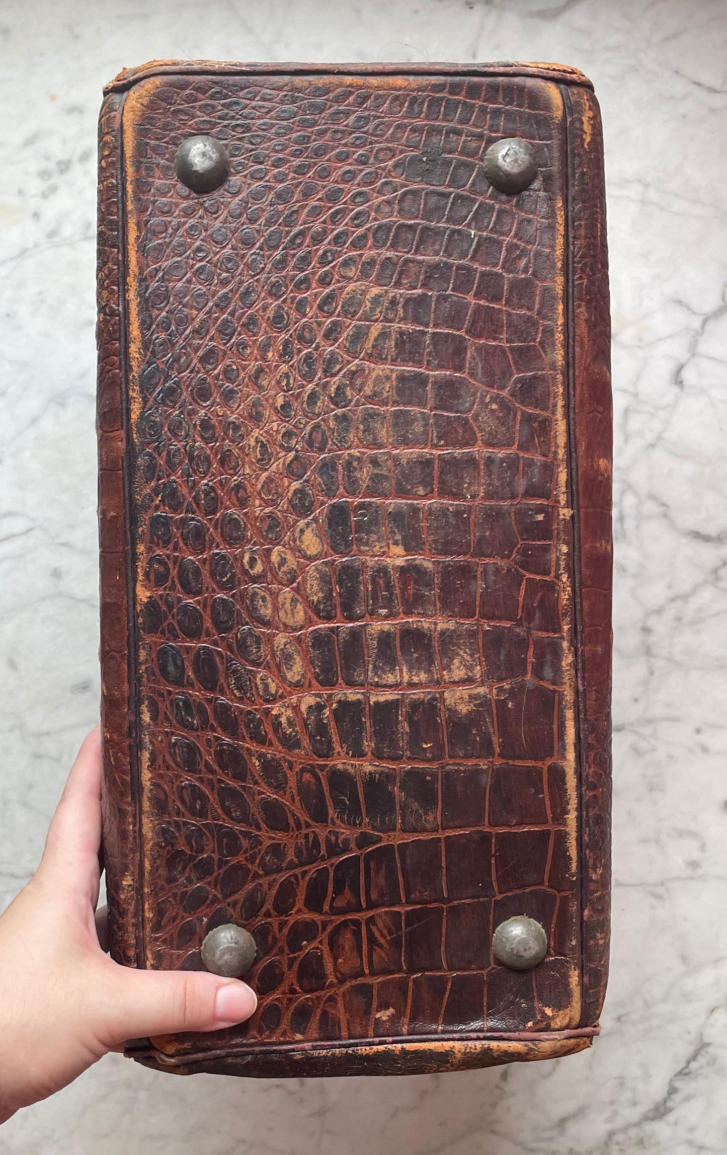 Antique Alligator Doctor Bag