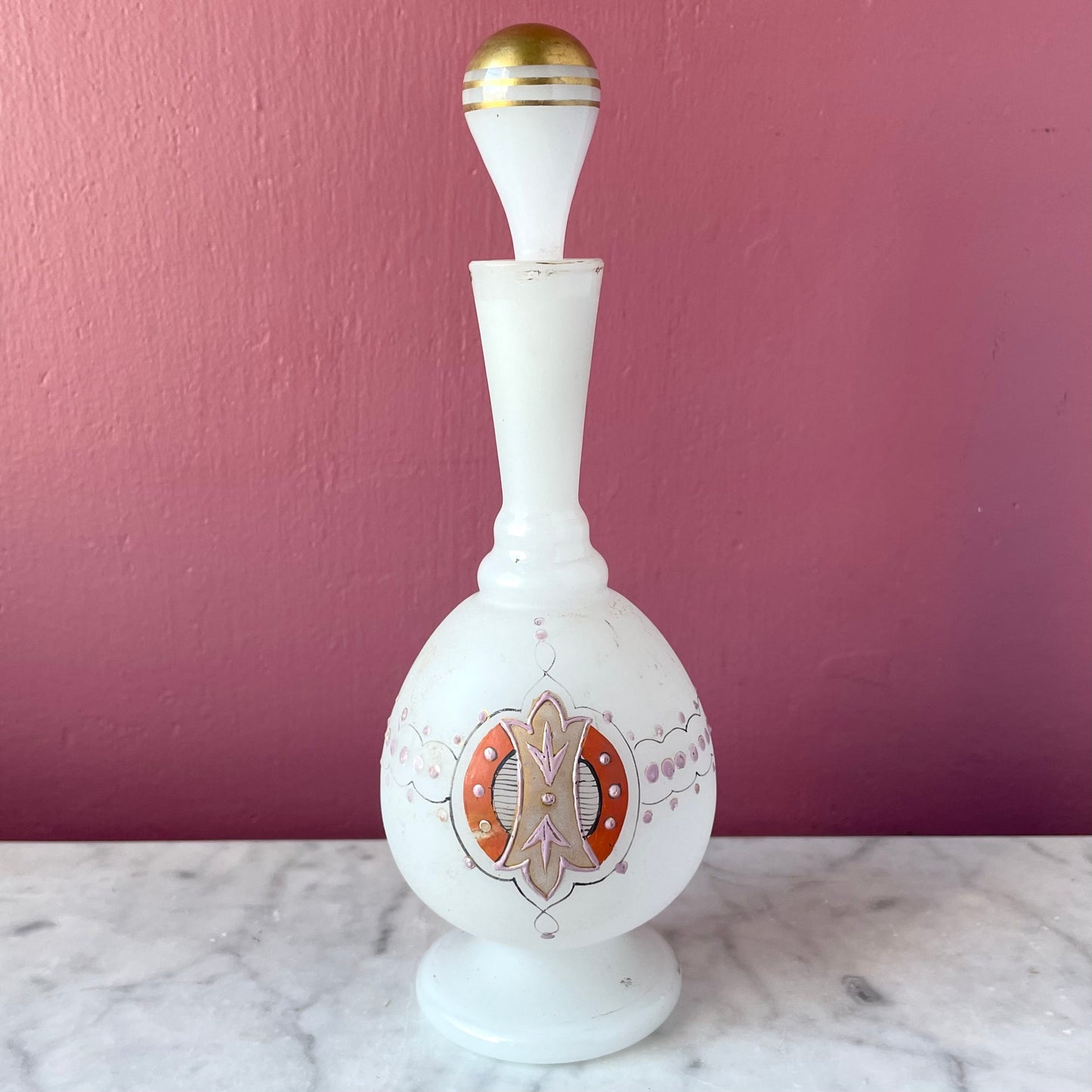 Victorian Bristol Glass Perfume Bottle