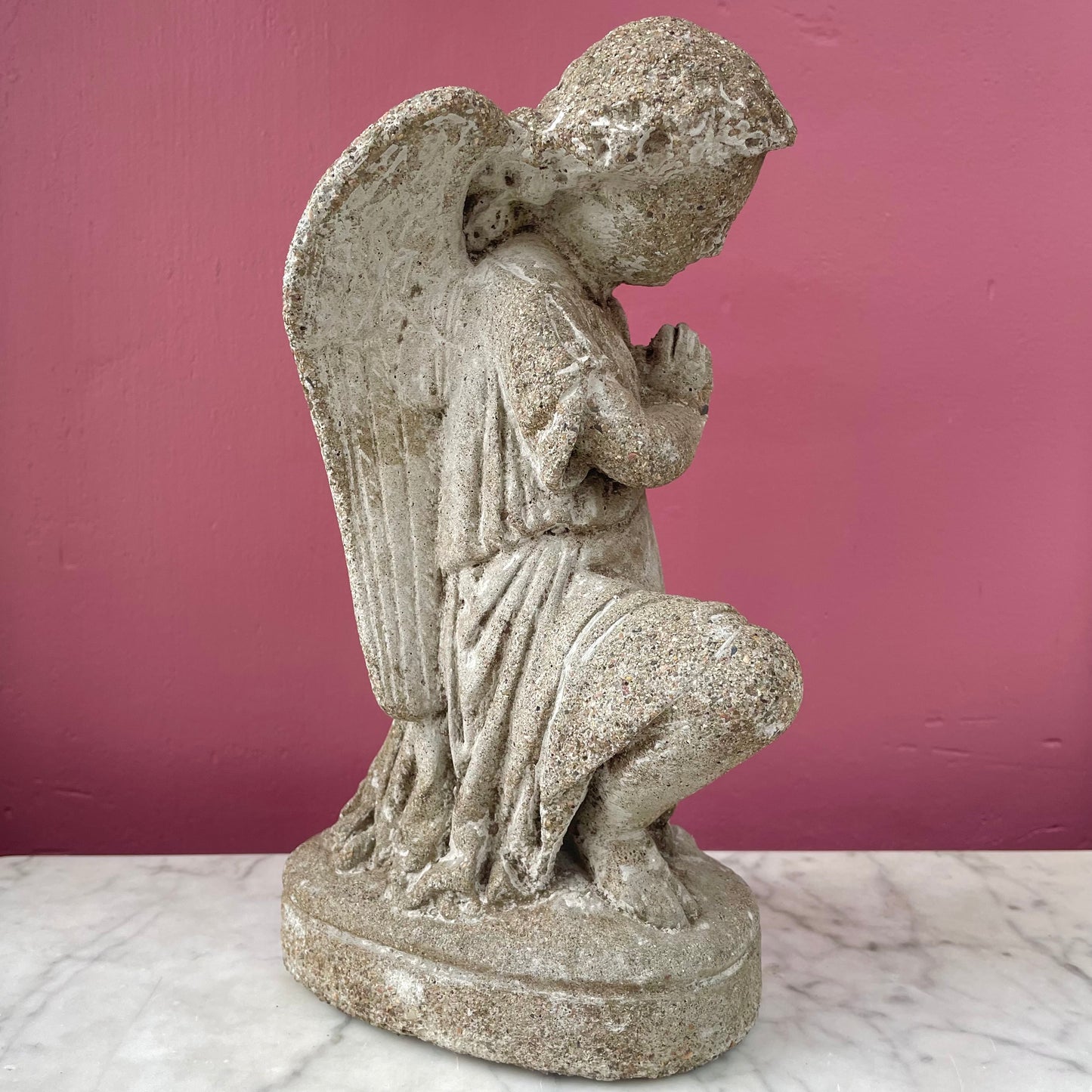 Antique Cemetery Praying Angel