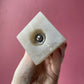 Antique Brass Madonna on Alabaster