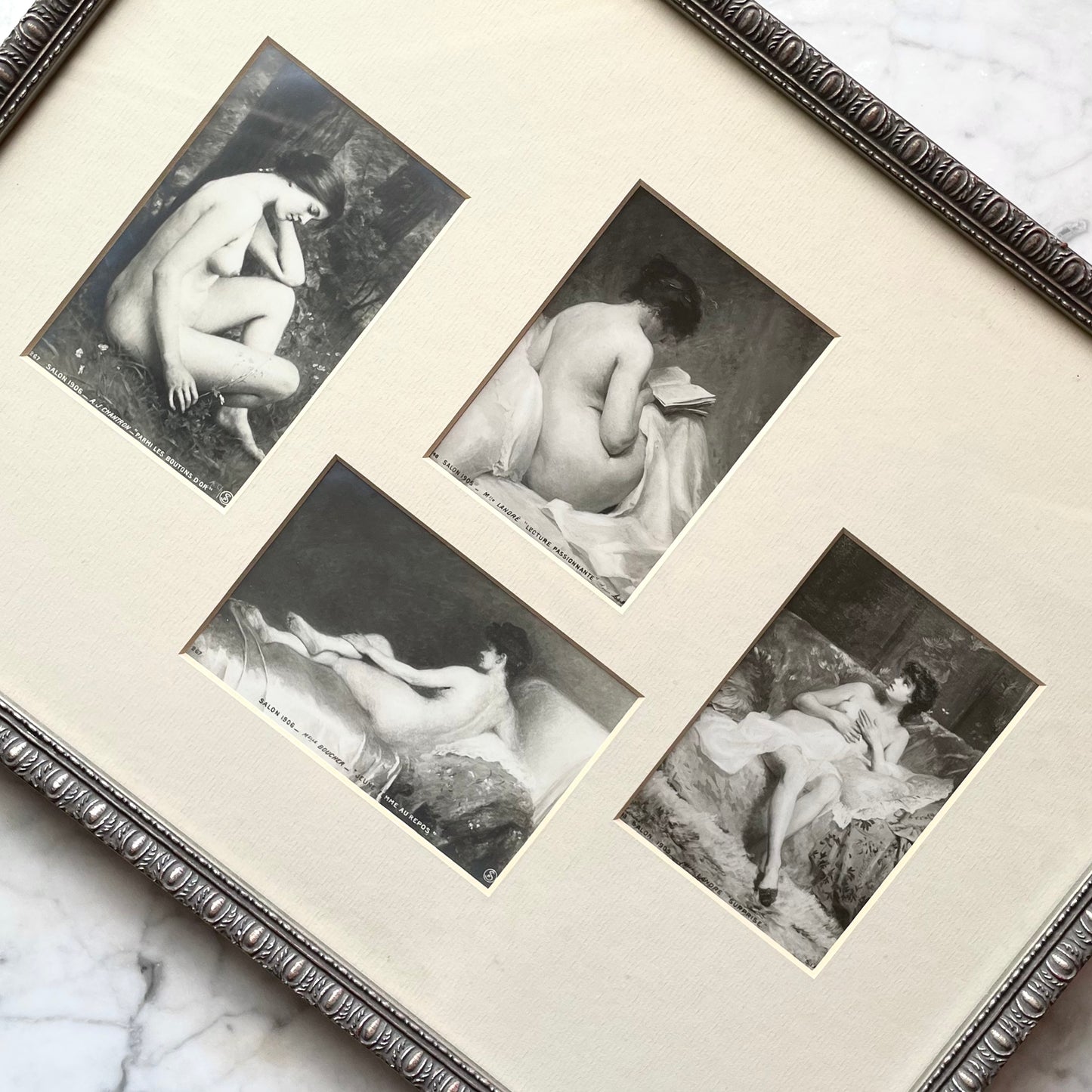 Antique Nude Postcards | Matted & Framed loo