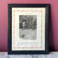 Owl and Scorpion | Antique Framed Print