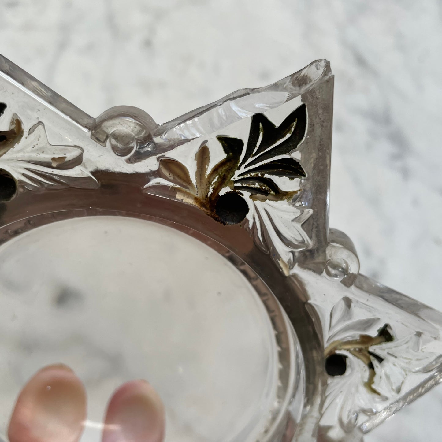 Antique Star Shaped Magnifying Paperweight