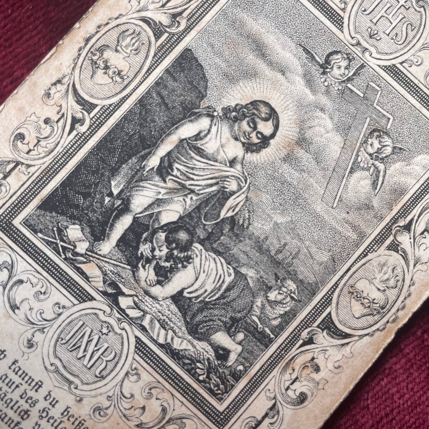Antique German Holy Card
