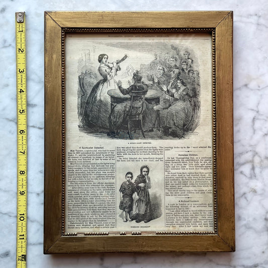 Victorian Spiritualism Cartoon | A Spiritualist Detected!
