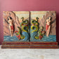 Hand Carved Andromeda Bookends | Ducato Brothers, Sicily | 1944