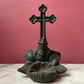 Antique Crucifix Holy Water Font