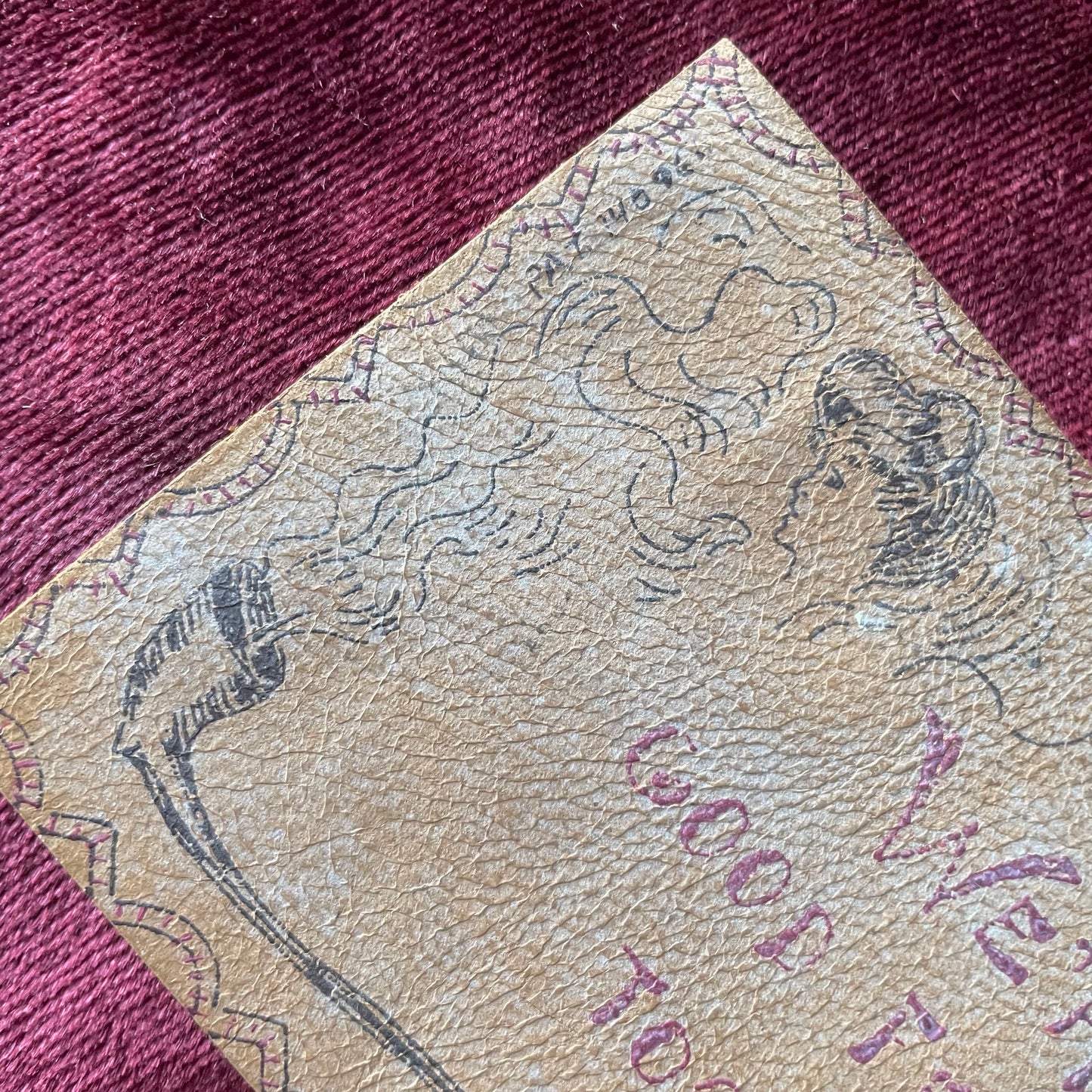 Antique Leather Postcard