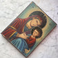 Vintage Orthodox Hand Painted Icon on Board | P. Koronakis | 1956