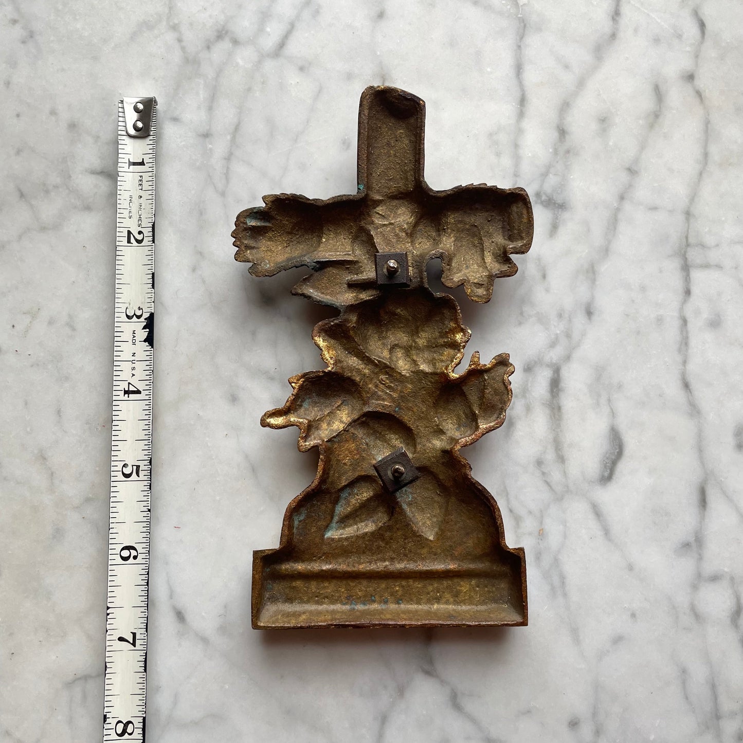 Victorian Cross Shaped Casket Plate