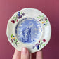 Victorian Devotional Transferware Plate | Keep Heaven in Your Eye, but Earth Beneath Your Feet