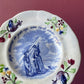 Victorian Devotional Transferware Plate | Keep Heaven in Your Eye, but Earth Beneath Your Feet
