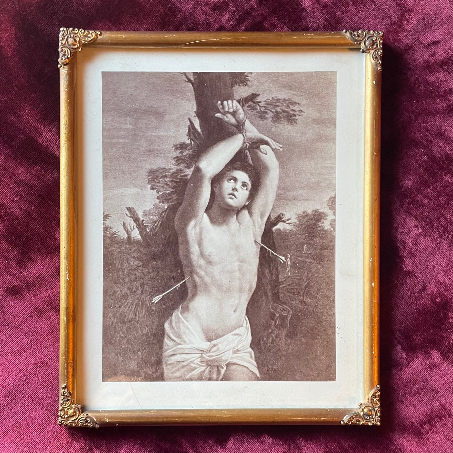 Guido Reni’s Saint Sebastian | Antique Framed Print