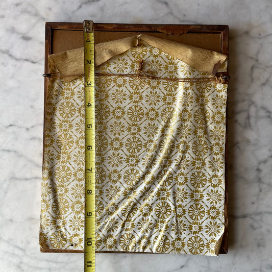Vintage Sacred Heart of Jesus Fabric Collage