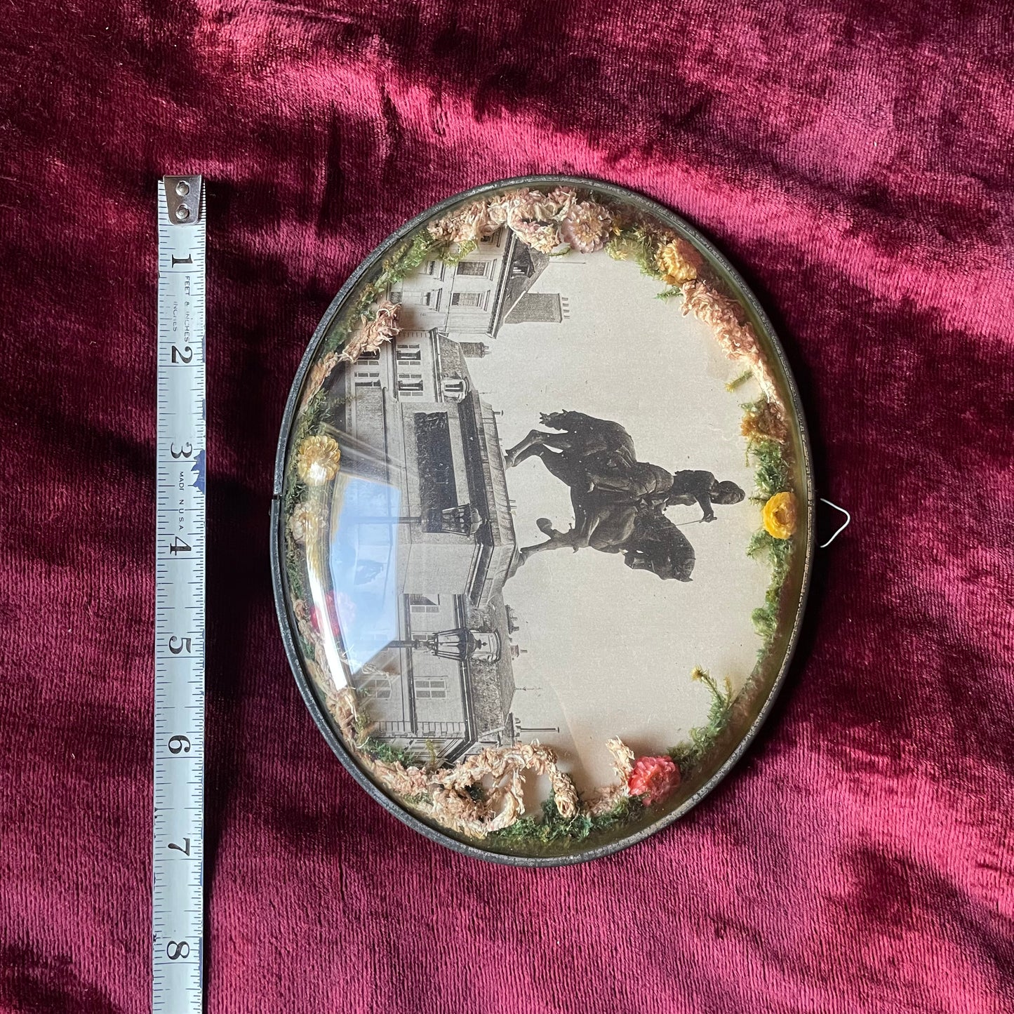 Antique Joan of Arc under Domed Glass