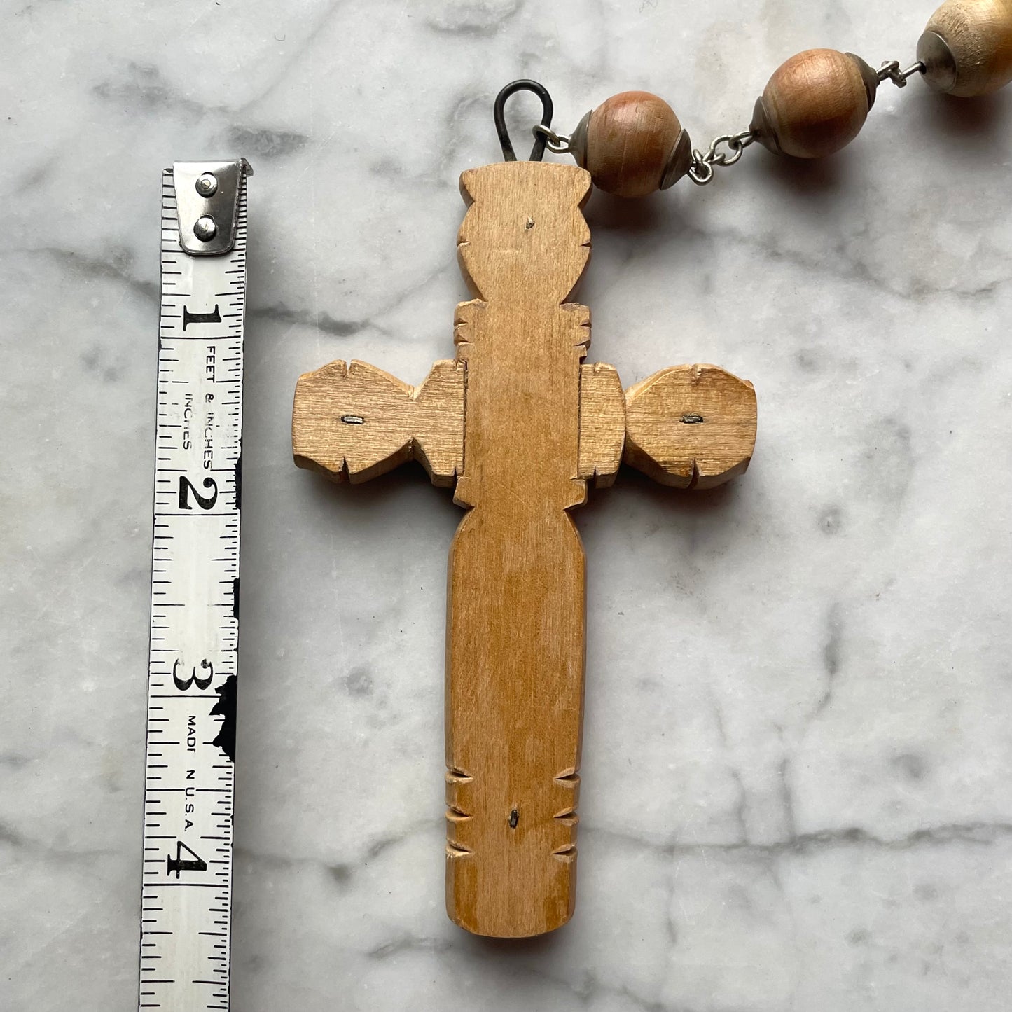 Oversized Saint Joan Rosary Beads