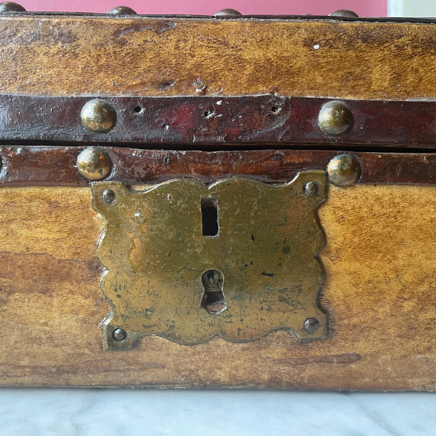 Early 19th Century Hide Covered Box