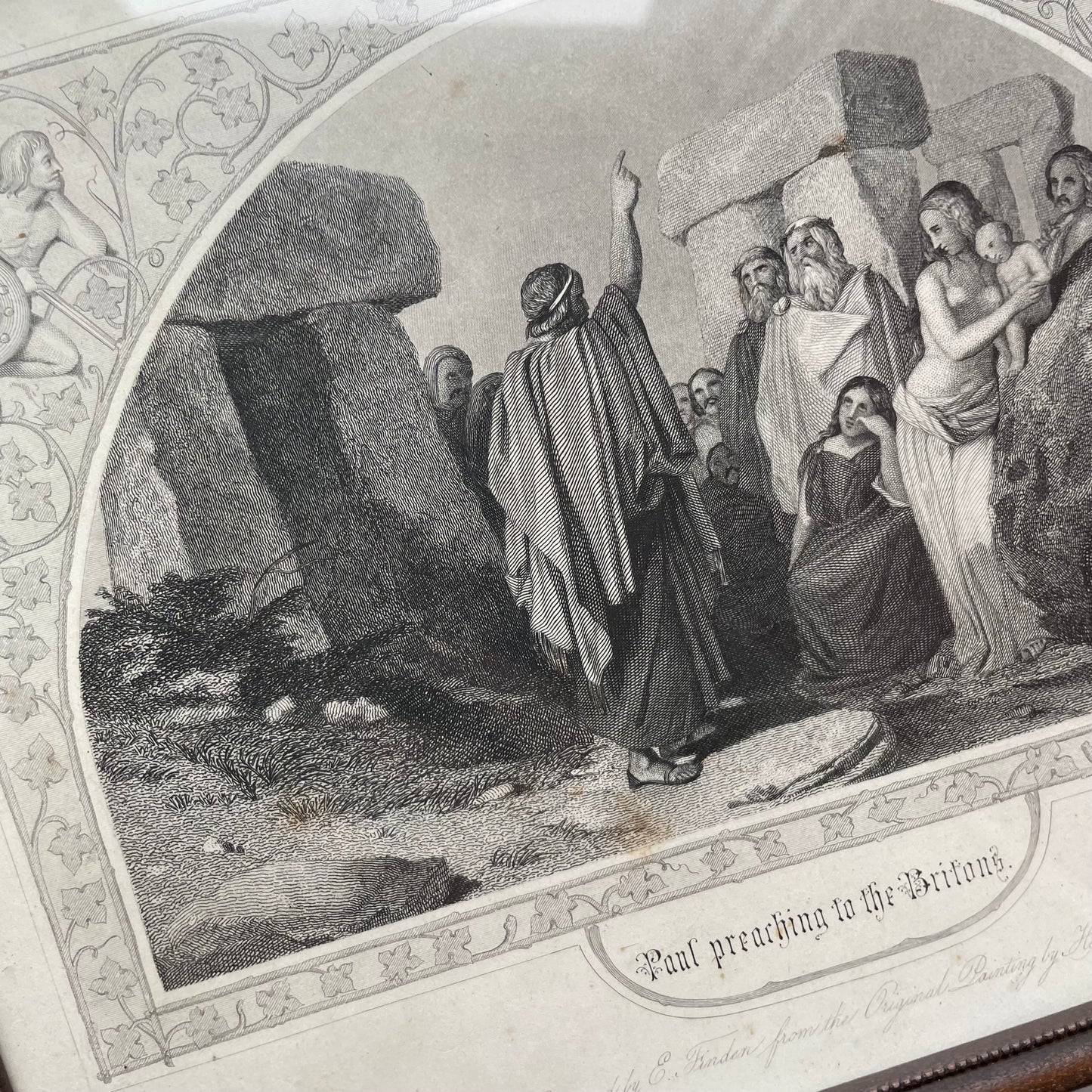 Pagan Fears | Paul Preaching to the Britons | Victorian Print