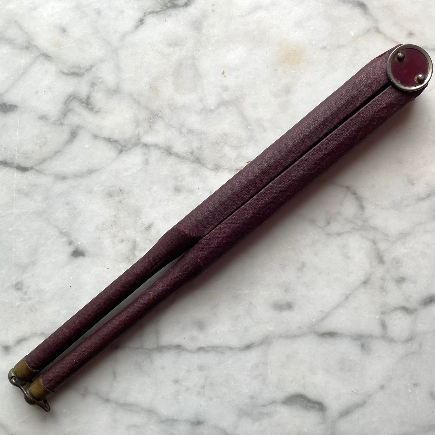 Victorian Burgundy Cockade Fan