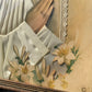 Vintage Virgin Mary Fabric Collage