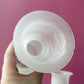 Victorian White Bristol Glass Vases