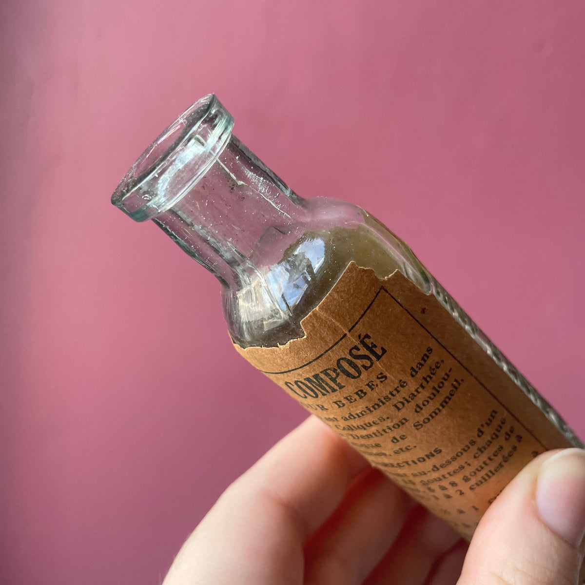 Antique Morphine Bottle | Sirop d'Anis Gauvin