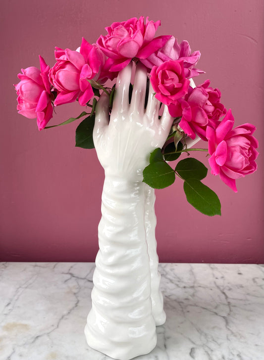 Vintage Glove Vase