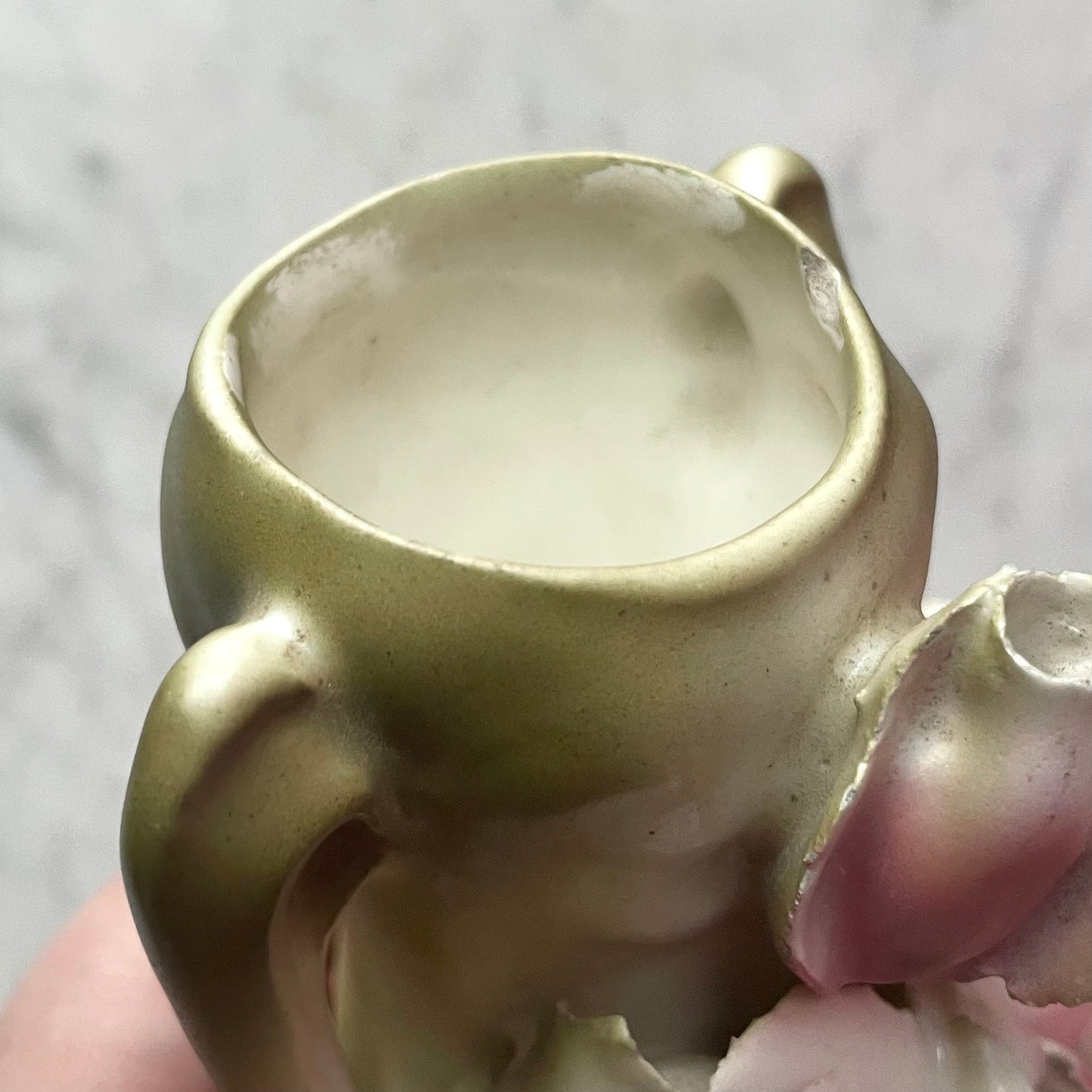 Antique Royal Dux Bud Vase with Roses
