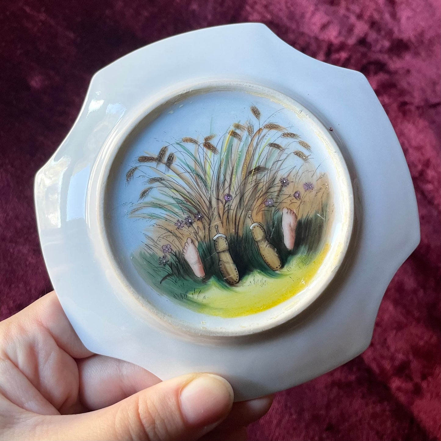 Coming through the Rye | Antique Erotic Novelty Dish