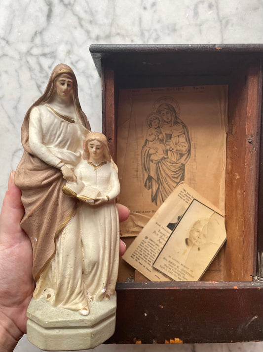 Vintage St. Anne de Beaupré Memorial Box