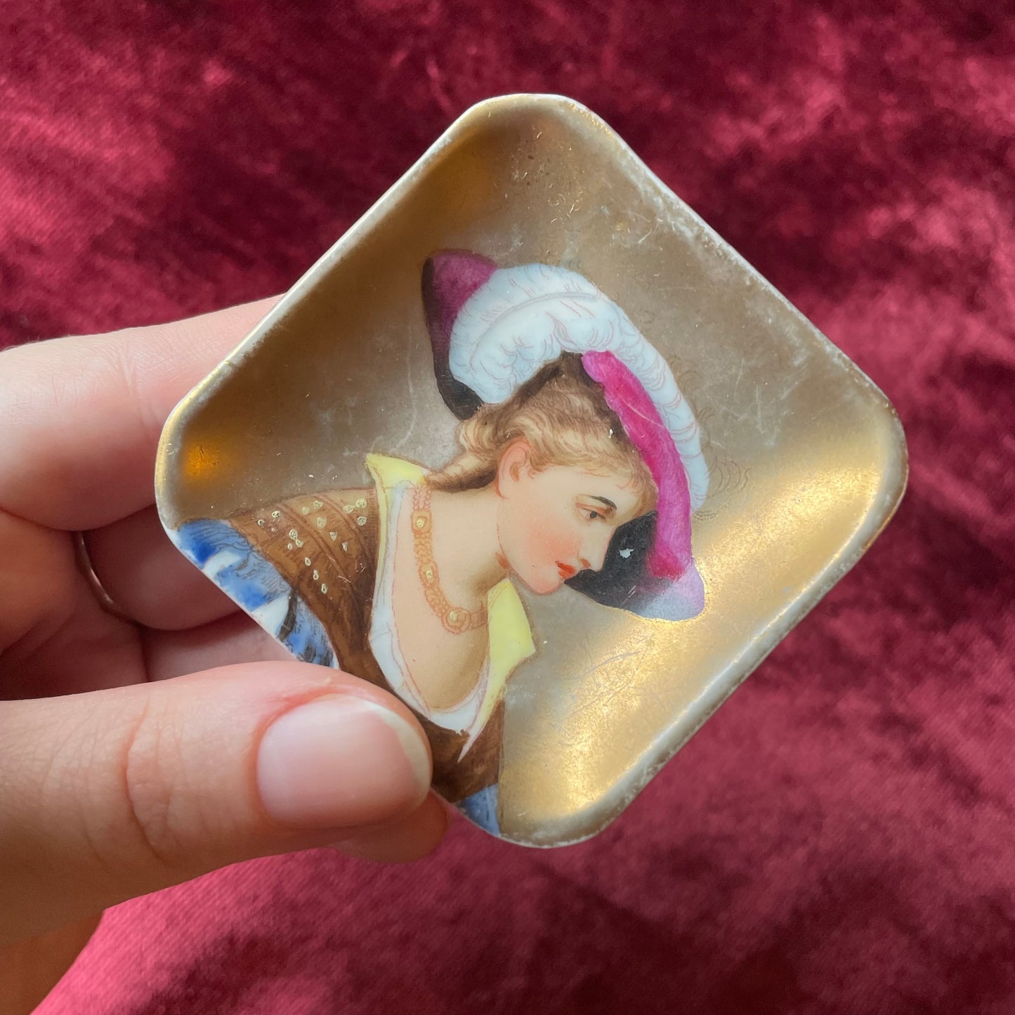 Antique Portait Plate Set