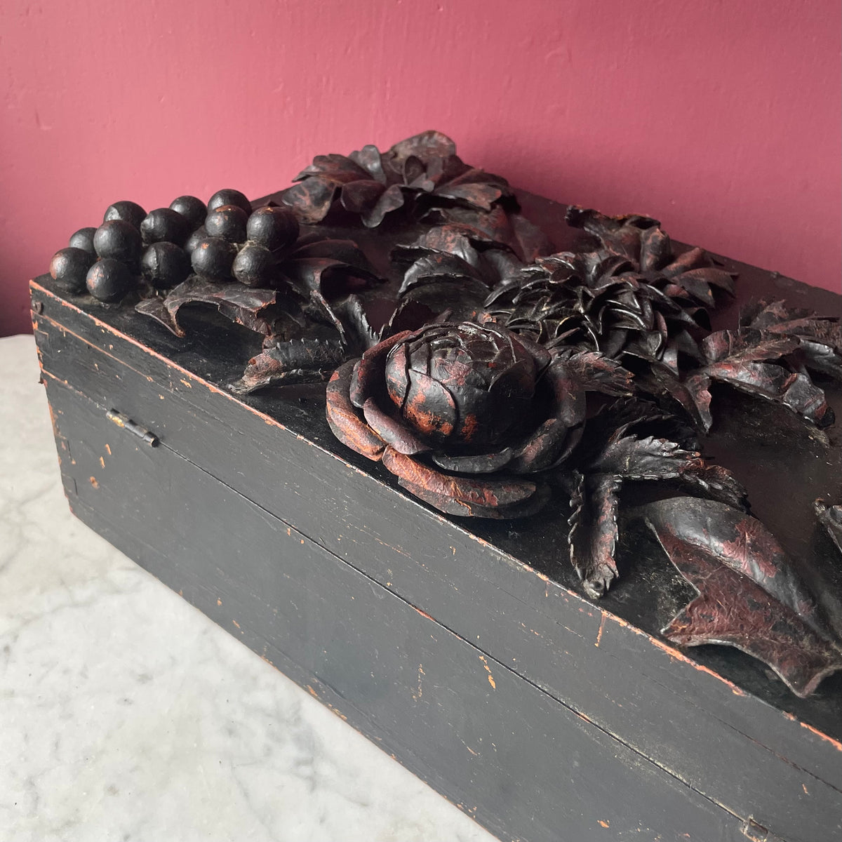 Victorian Leatherwork Box