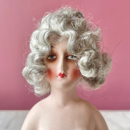 Antique German Chalkware Boudoir Doll