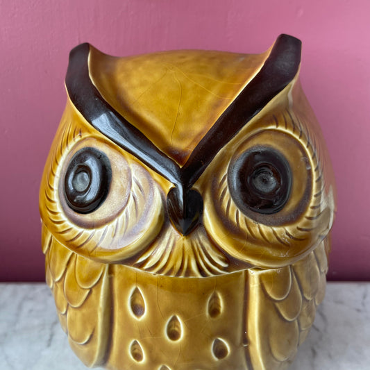 Vintage 1960s Owl Cookie Jar