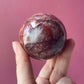 Antique Baphomet Stand with Fire Quartz Orb