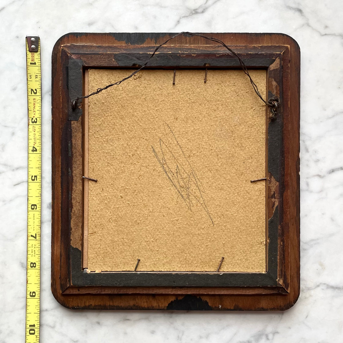 Antique 1920s Nude in Heart & Arrow Frame