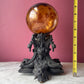 Antique Witch Ball on Victorian Gothic Base