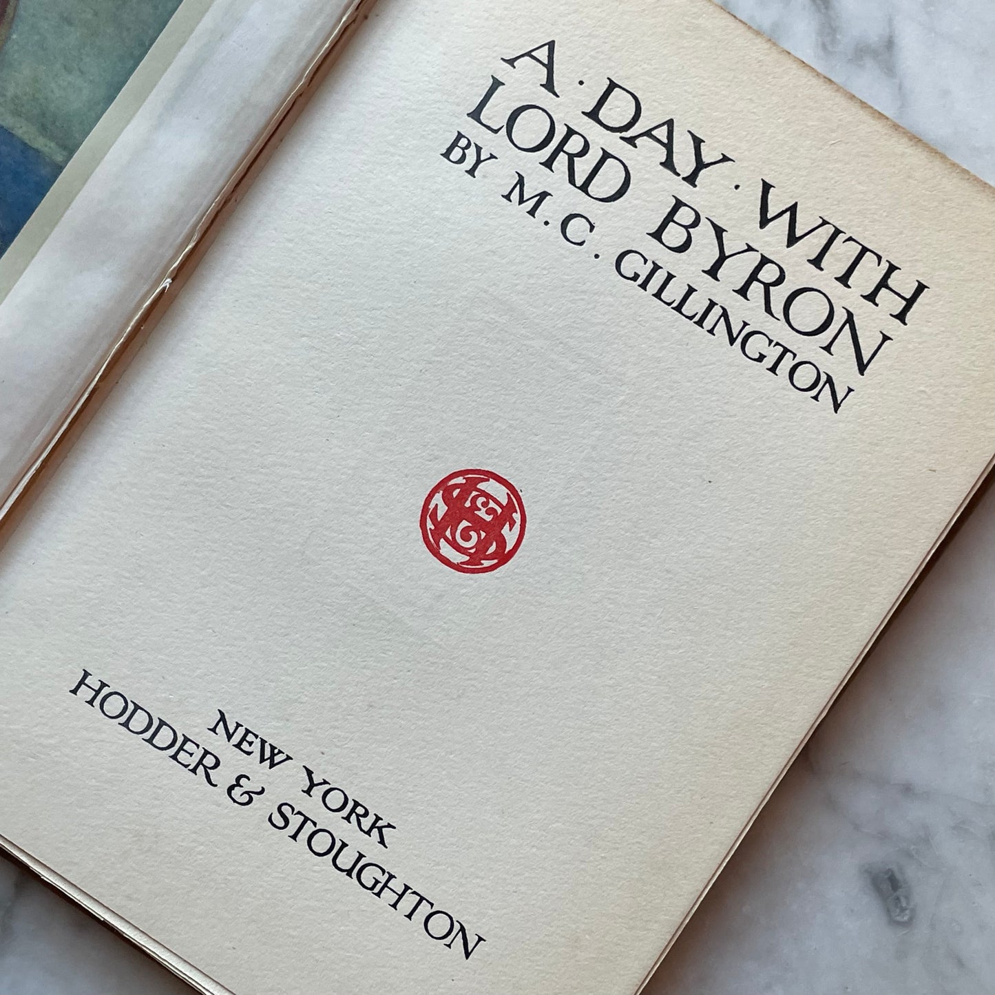 A Day with Lord Byron | Days with the Poets Series | 1910