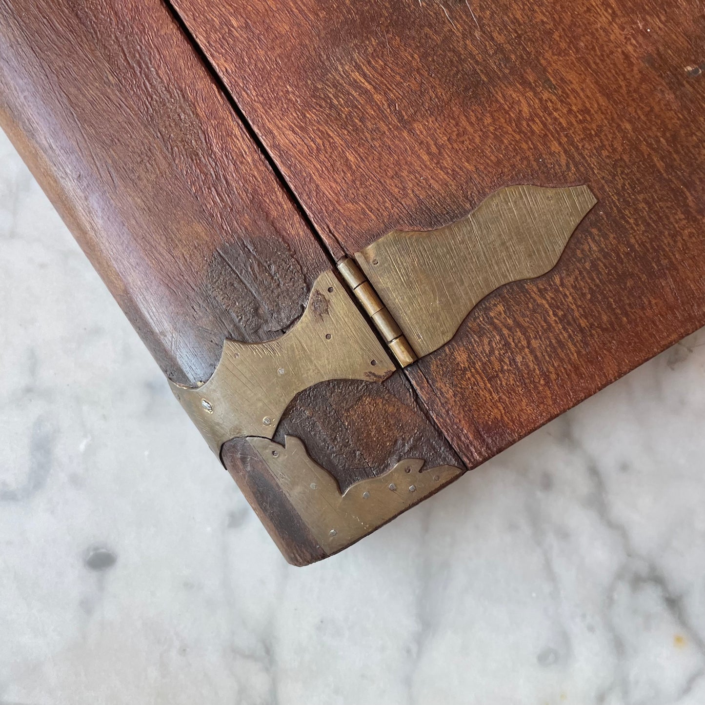 Antique Book Shaped Treen Box