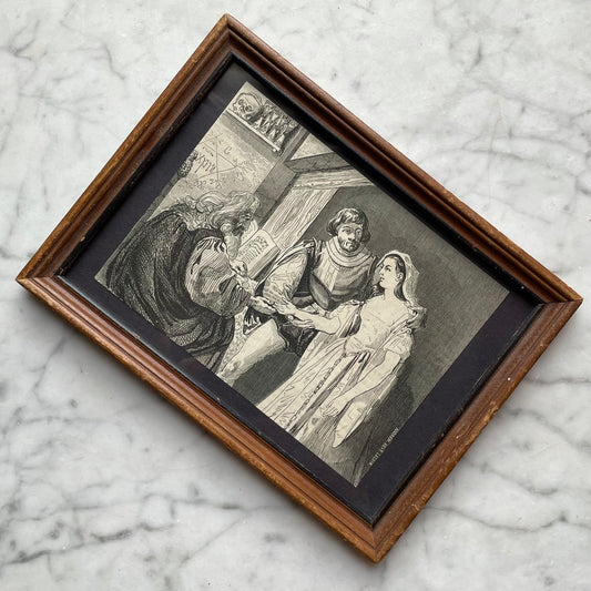 Antique French Palmistry Print