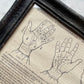 Antique French Palmistry Print