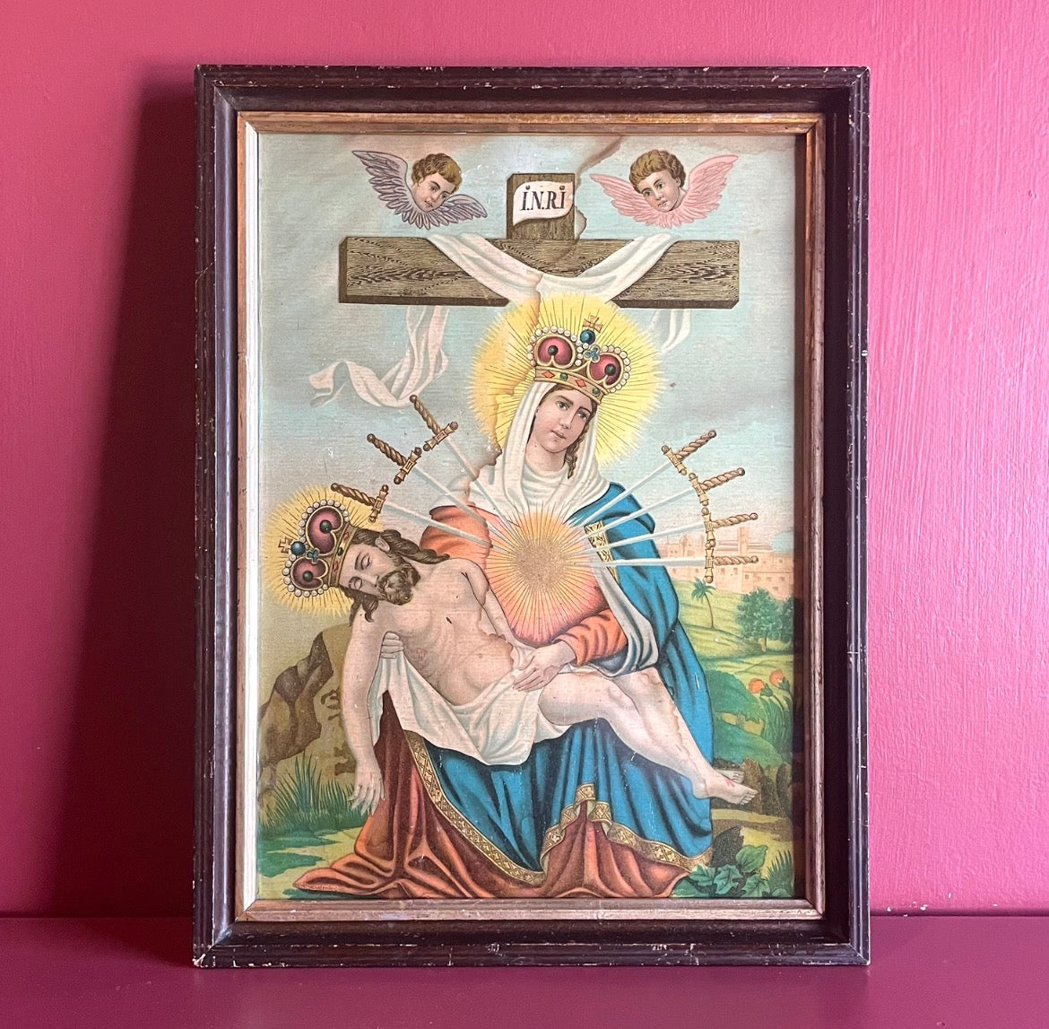 Mother of Sorrows | Victorian Lithograph Print