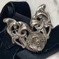 Art Nouveau Belt Buckle on Black Velvet