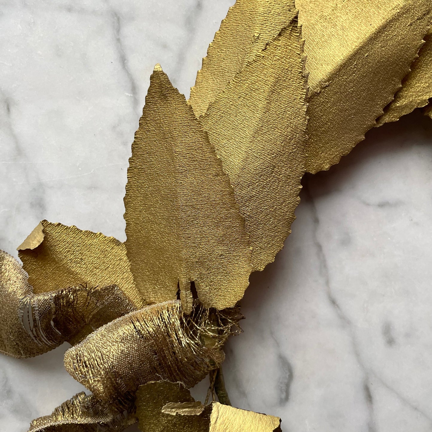 Antique Gold Laurel Wreath | Millinery Crown