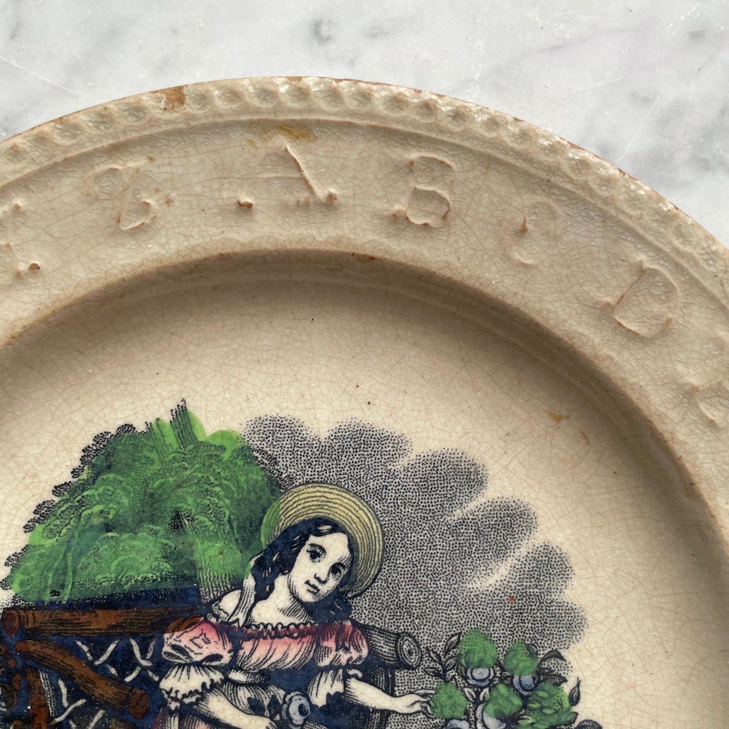 Victorian Child’s Alphabet Plate | The Garden Flower |